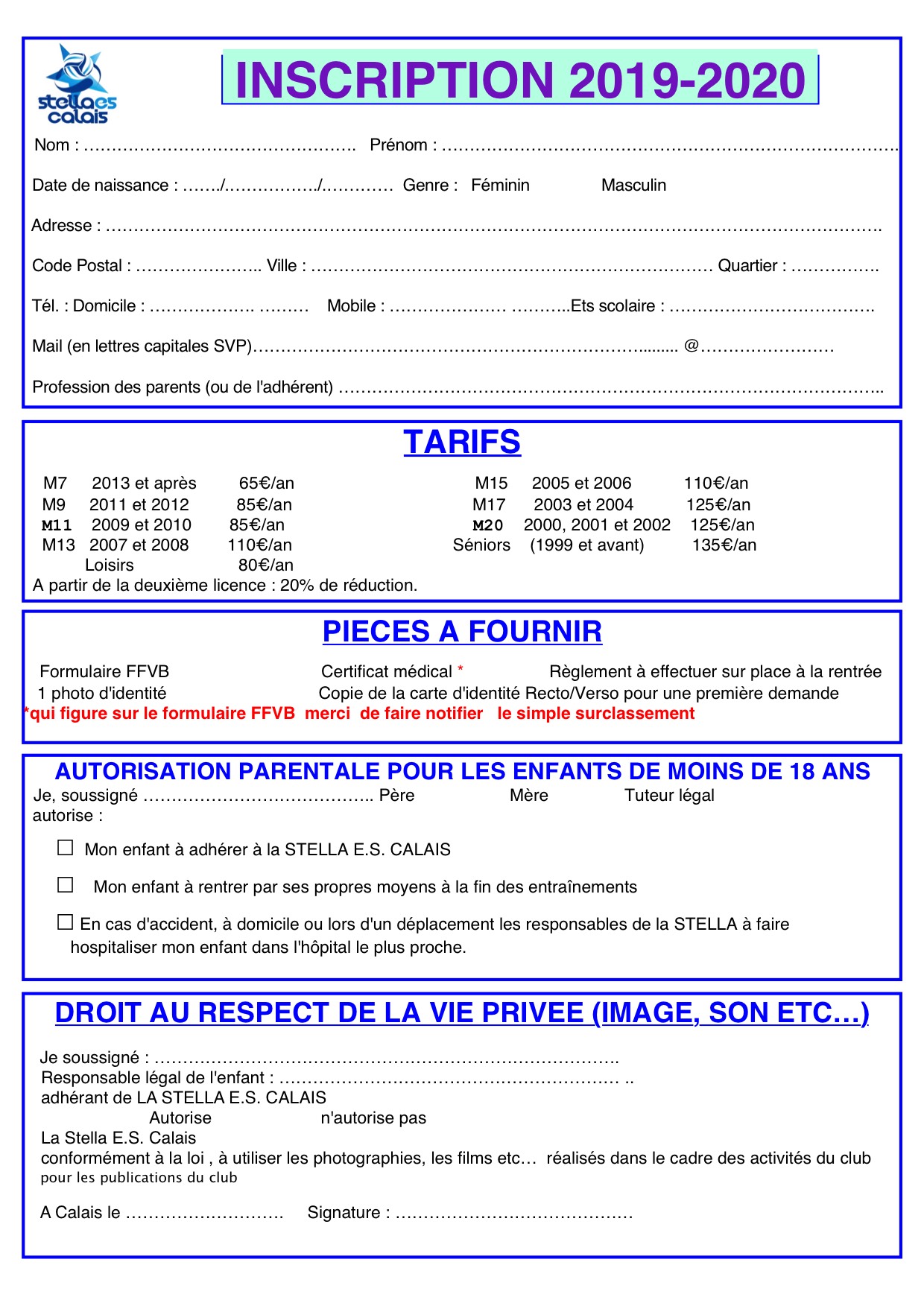 inscription 2019-2020