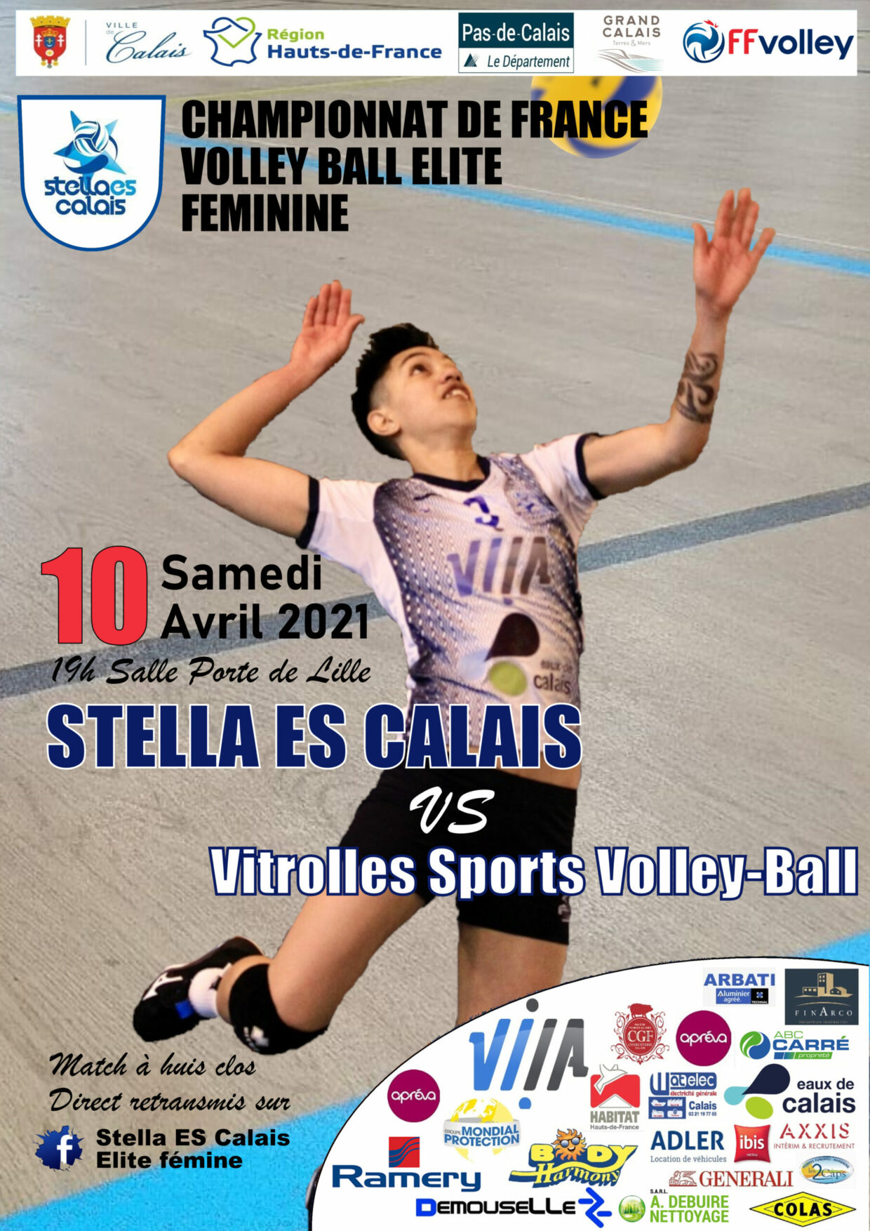 affiche STELLA Calais contre Vitrolles